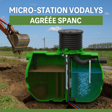 Micro-station Vodalys : conforme SPANC et facile à poser